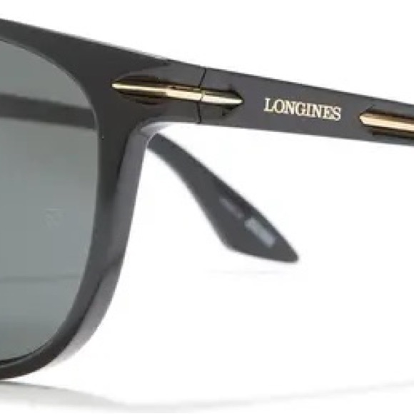 LONGINES LG0006-H Sunglasses Rectangular Matte Black / Smoke - Picture 6 of 6